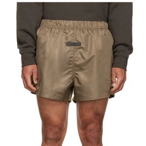 ESSENTIALS brown nylon shorts